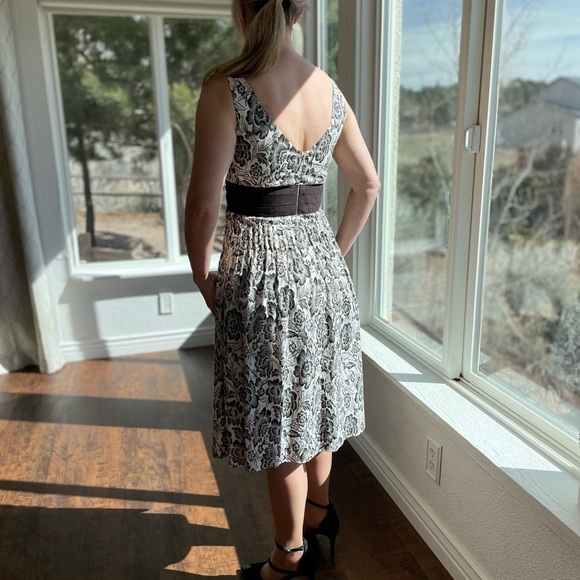 Antonio Melani Floral Black and White Women's Dress, size 4 - Picture 6 of 12